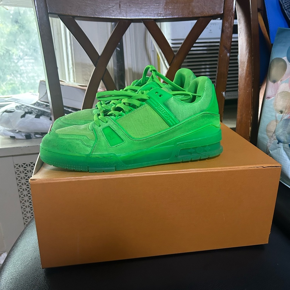 Louis Vuitton Trainer 'Fluorescent Green Monogram'